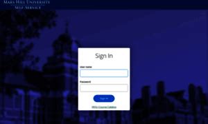 mars hill self service|myMHU .